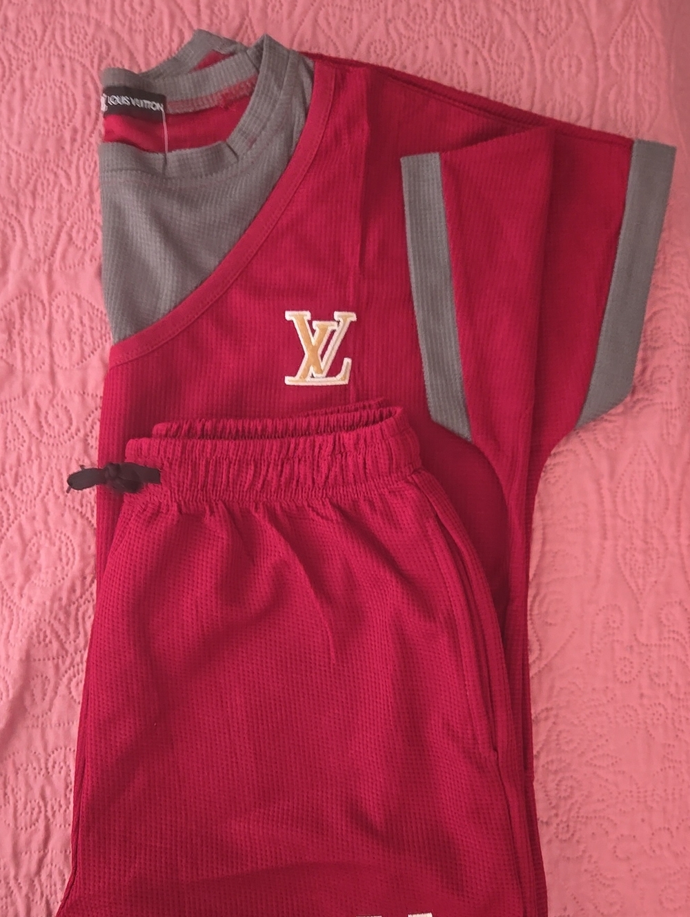 Louis Vuitton Women's Red Two-Piece Athletic Set